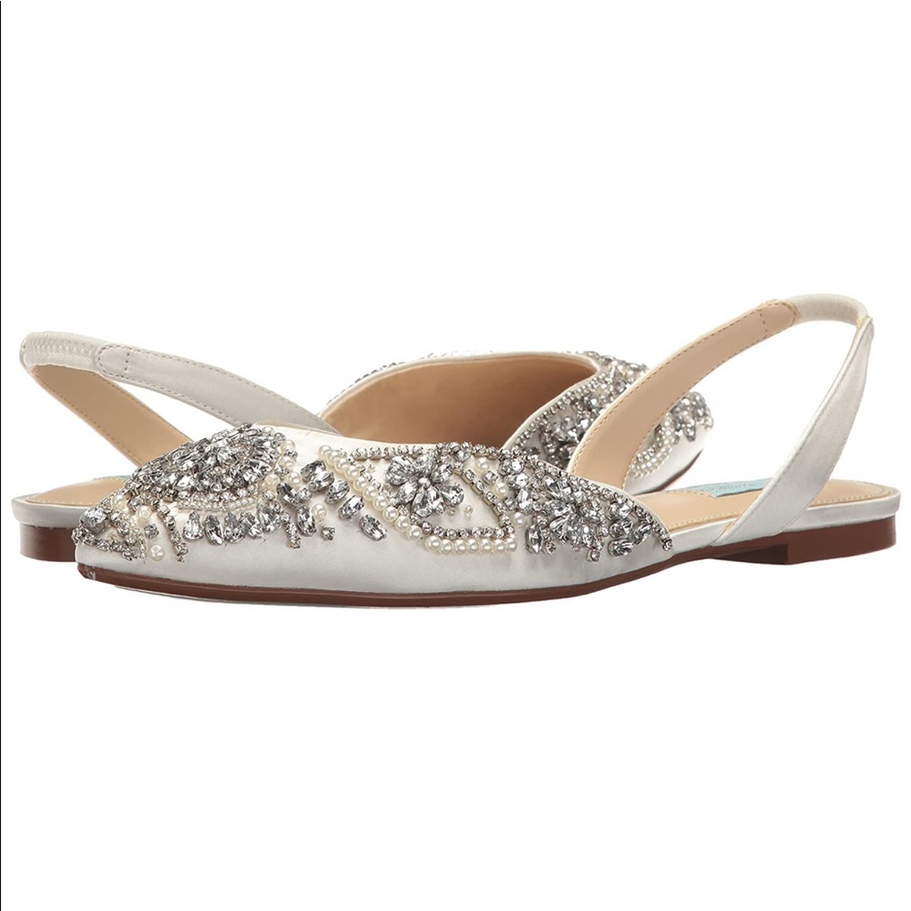 Lightly used Blue by Betsey Johnson flats.